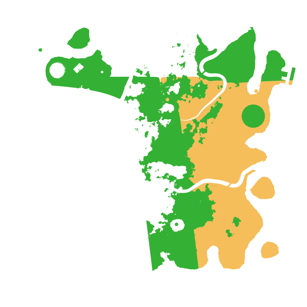 Biome Rust Map: Procedural Map, Size: 3500, Seed: 3793303