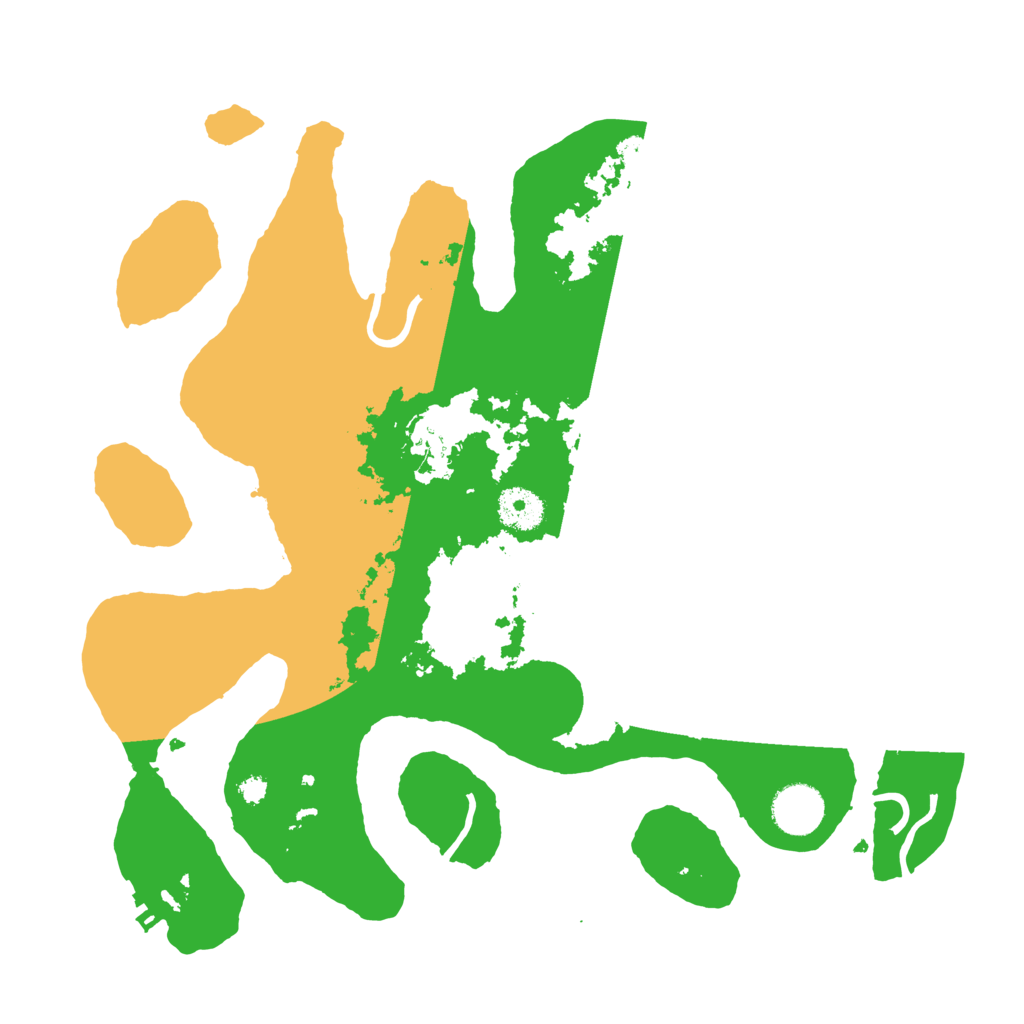 Biome Rust Map: Procedural Map, Size: 3510, Seed: 5798391