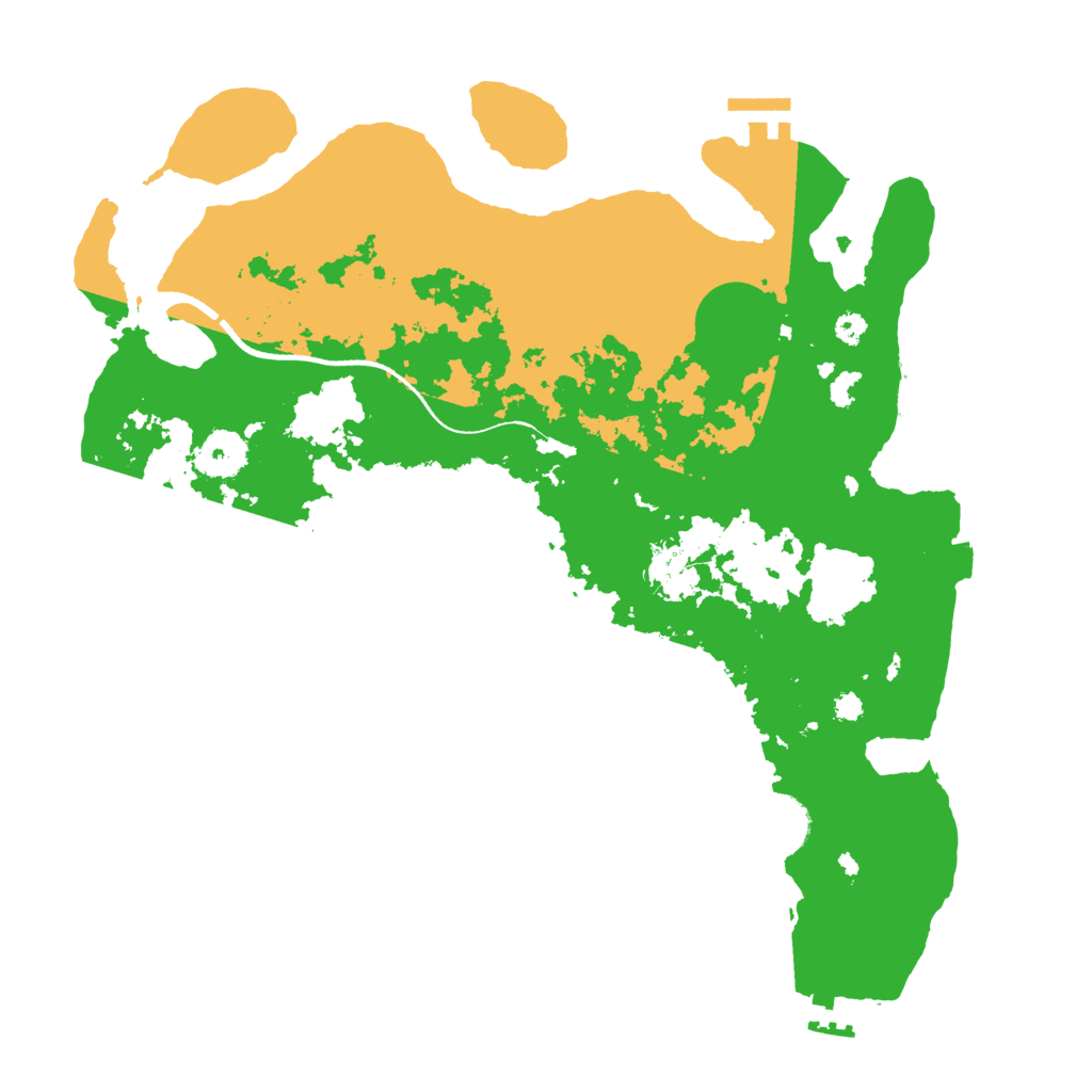Biome Rust Map: Procedural Map, Size: 3510, Seed: 5699468