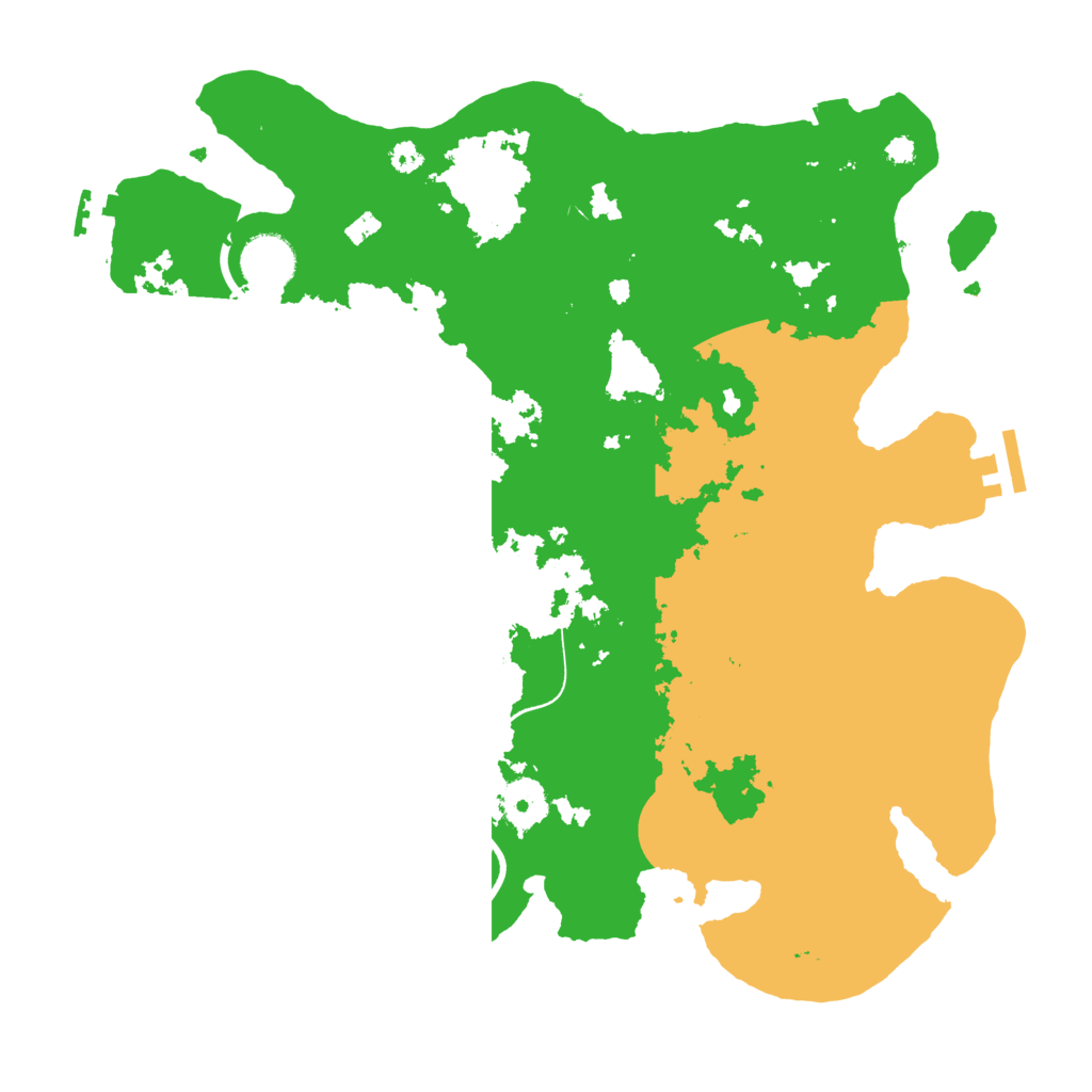 Biome Rust Map: Procedural Map, Size: 3500, Seed: 564742