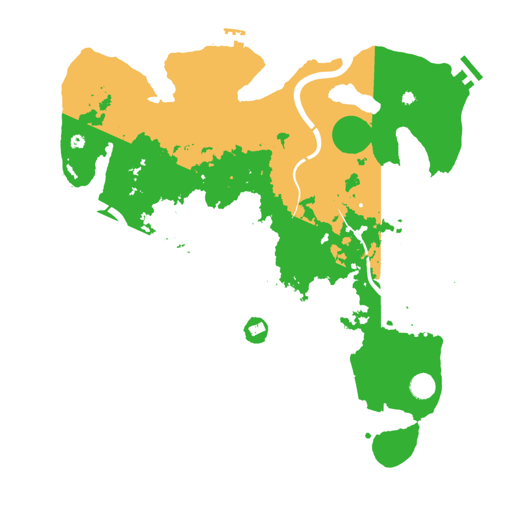 Biome Rust Map: Procedural Map, Size: 3550, Seed: 20668