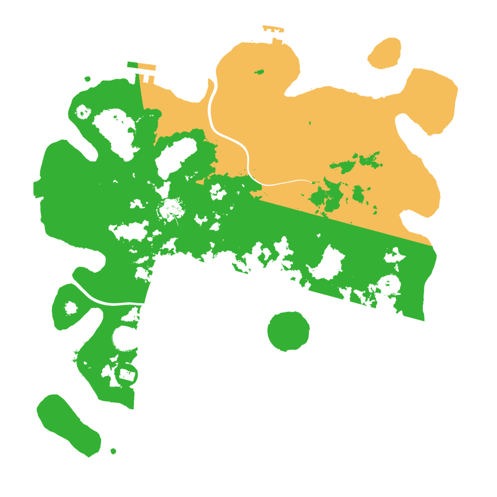 Biome Rust Map: Procedural Map, Size: 3510, Seed: 1976825