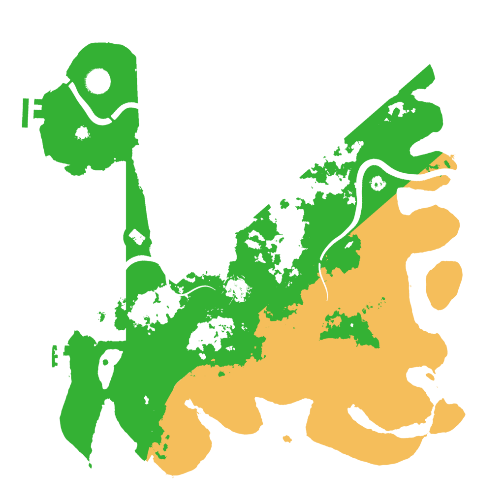 Biome Rust Map: Procedural Map, Size: 3500, Seed: 2821533