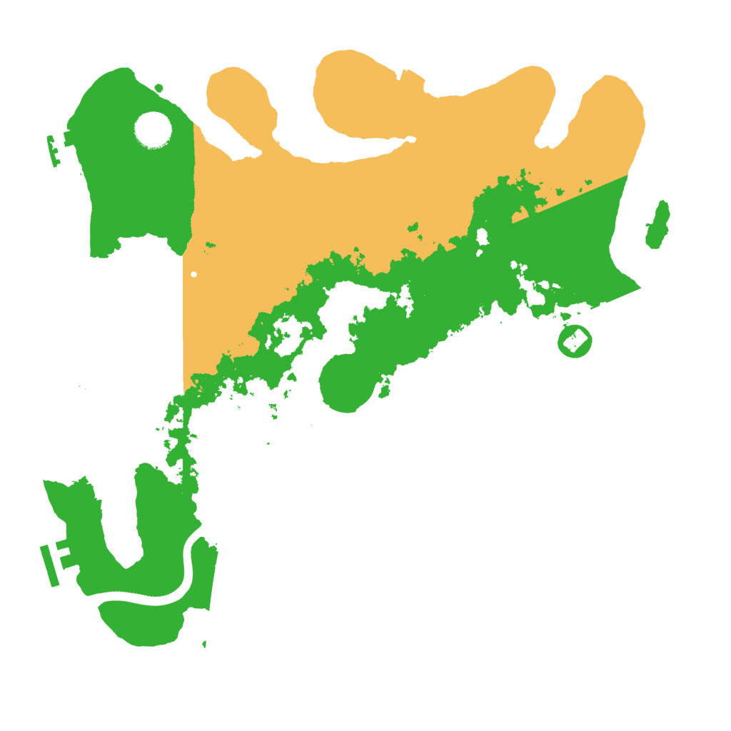 Biome Rust Map: Procedural Map, Size: 3500, Seed: 5774868