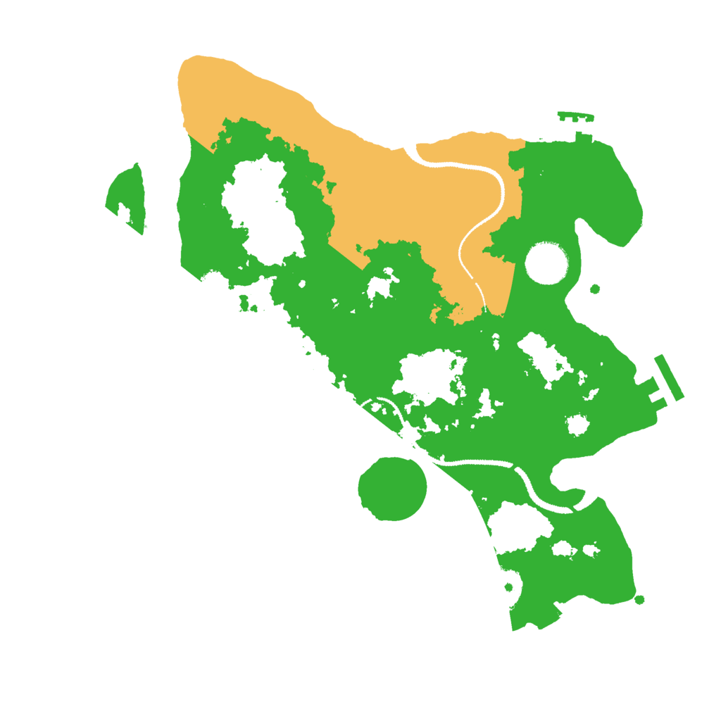 Biome Rust Map: Procedural Map, Size: 3000, Seed: 151966464