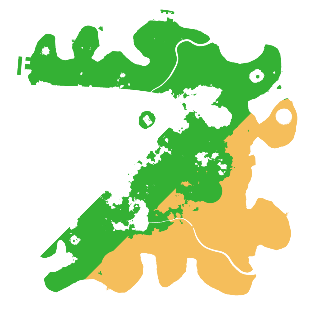 Biome Rust Map: Procedural Map, Size: 3500, Seed: 841326