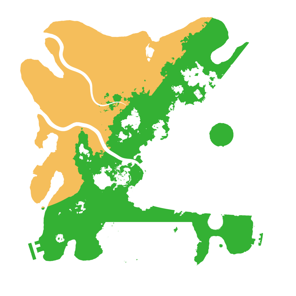 Biome Rust Map: Procedural Map, Size: 3510, Seed: 1062233