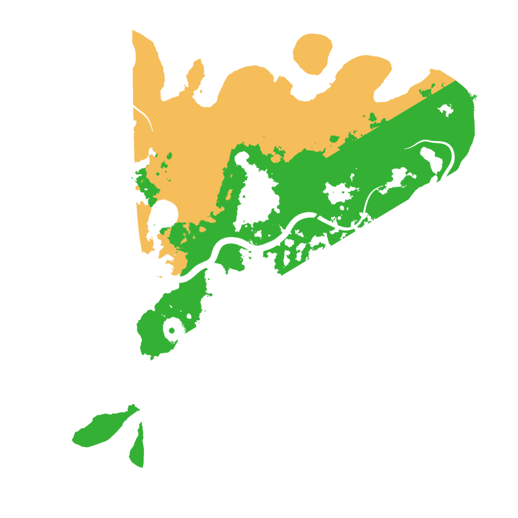 Biome Rust Map: Procedural Map, Size: 3510, Seed: 2603807