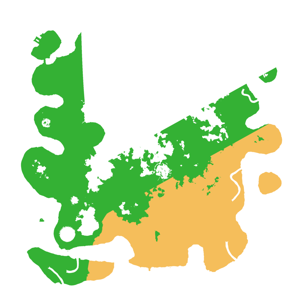 Biome Rust Map: Procedural Map, Size: 3510, Seed: 4465641