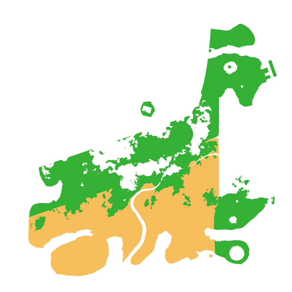 Biome Rust Map: Procedural Map, Size: 3500, Seed: 2884899