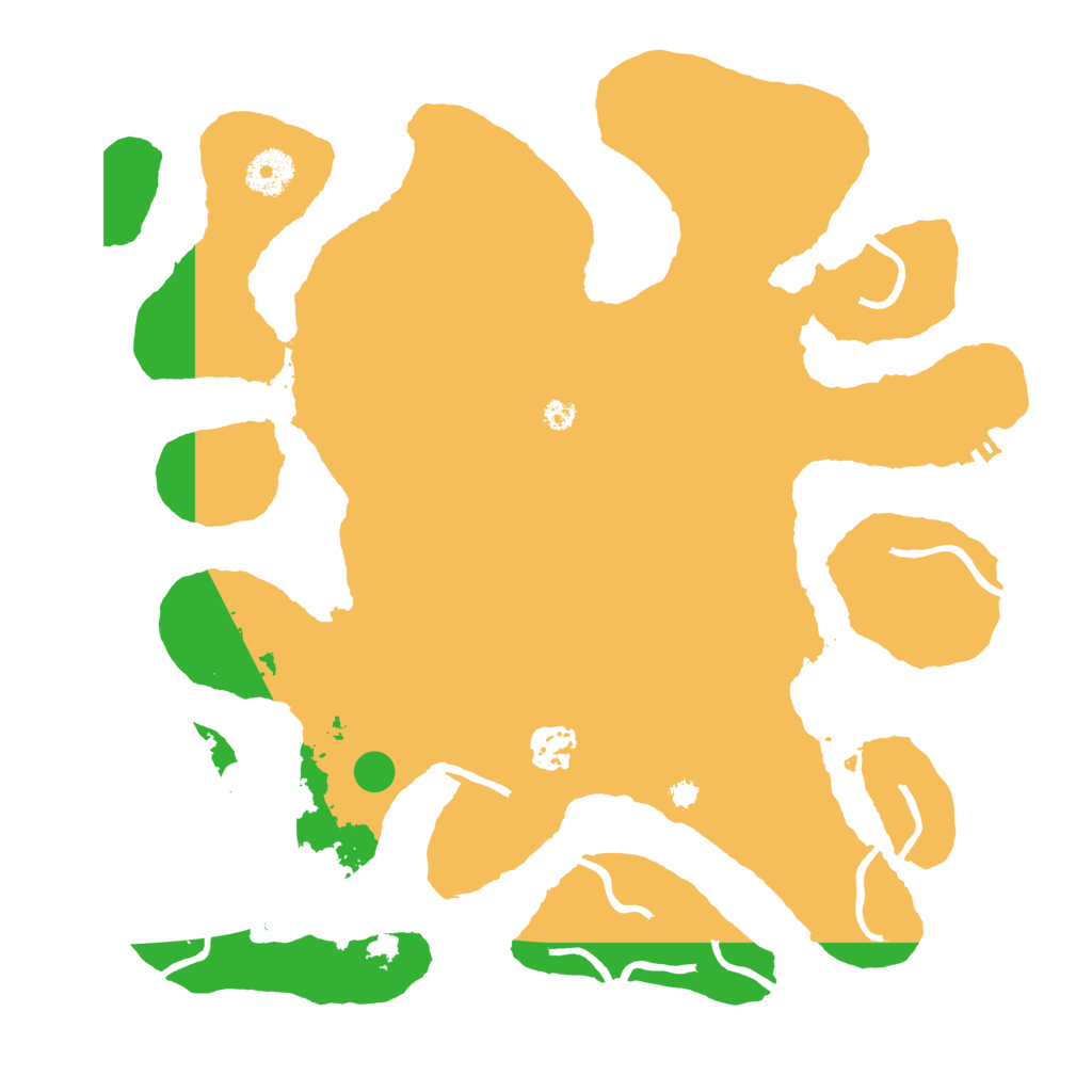 Biome Rust Map: Procedural Map, Size: 3510, Seed: 348507