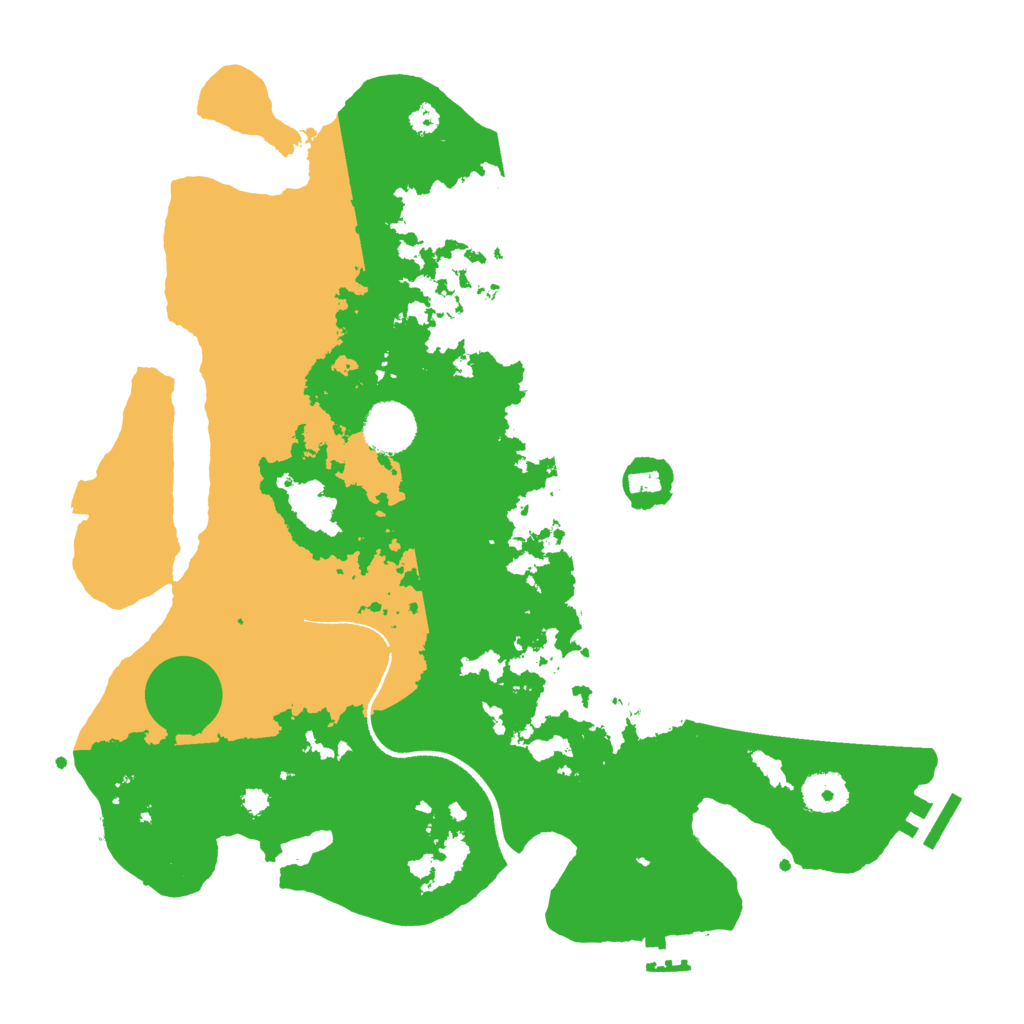 Biome Rust Map: Procedural Map, Size: 3500, Seed: 571