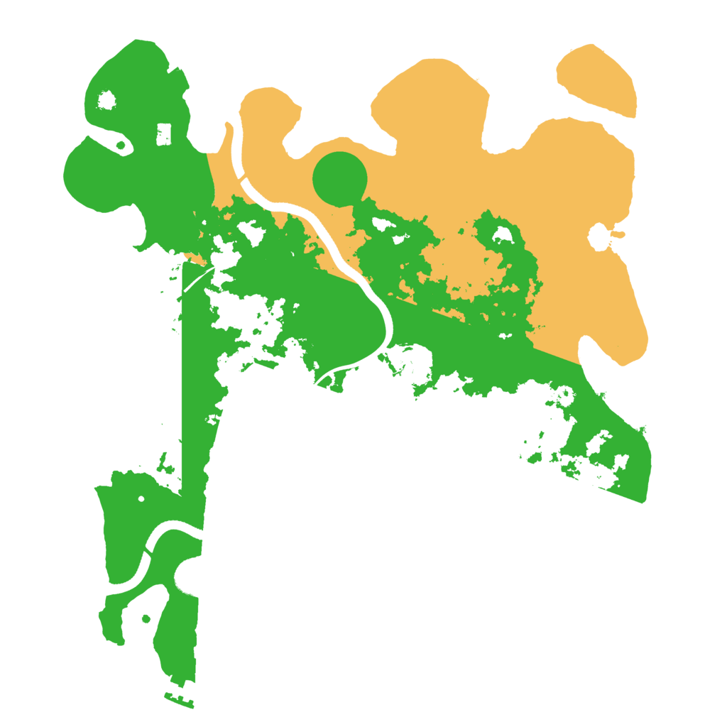 Biome Rust Map: Procedural Map, Size: 3510, Seed: 4630111