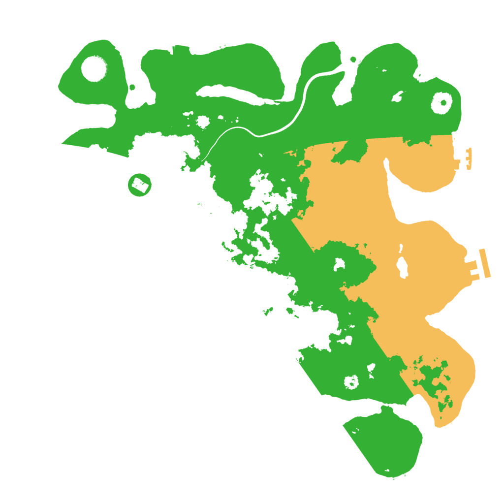 Biome Rust Map: Procedural Map, Size: 3500, Seed: 990010