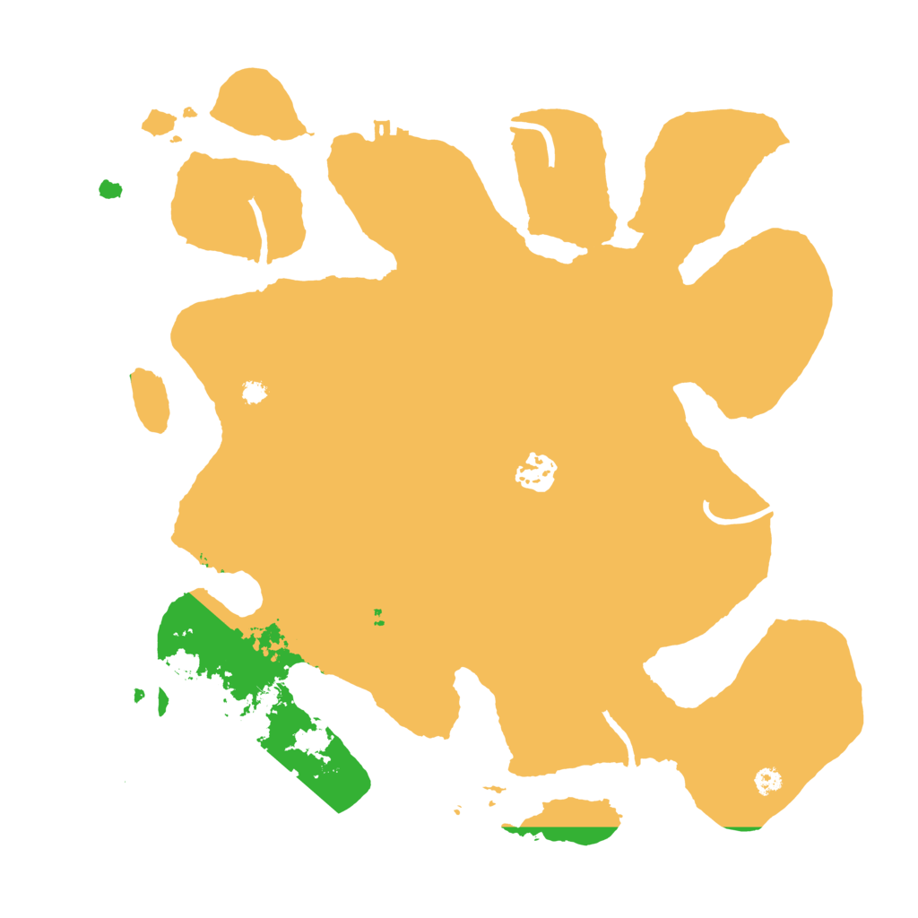 Biome Rust Map: Procedural Map, Size: 3500, Seed: 148689