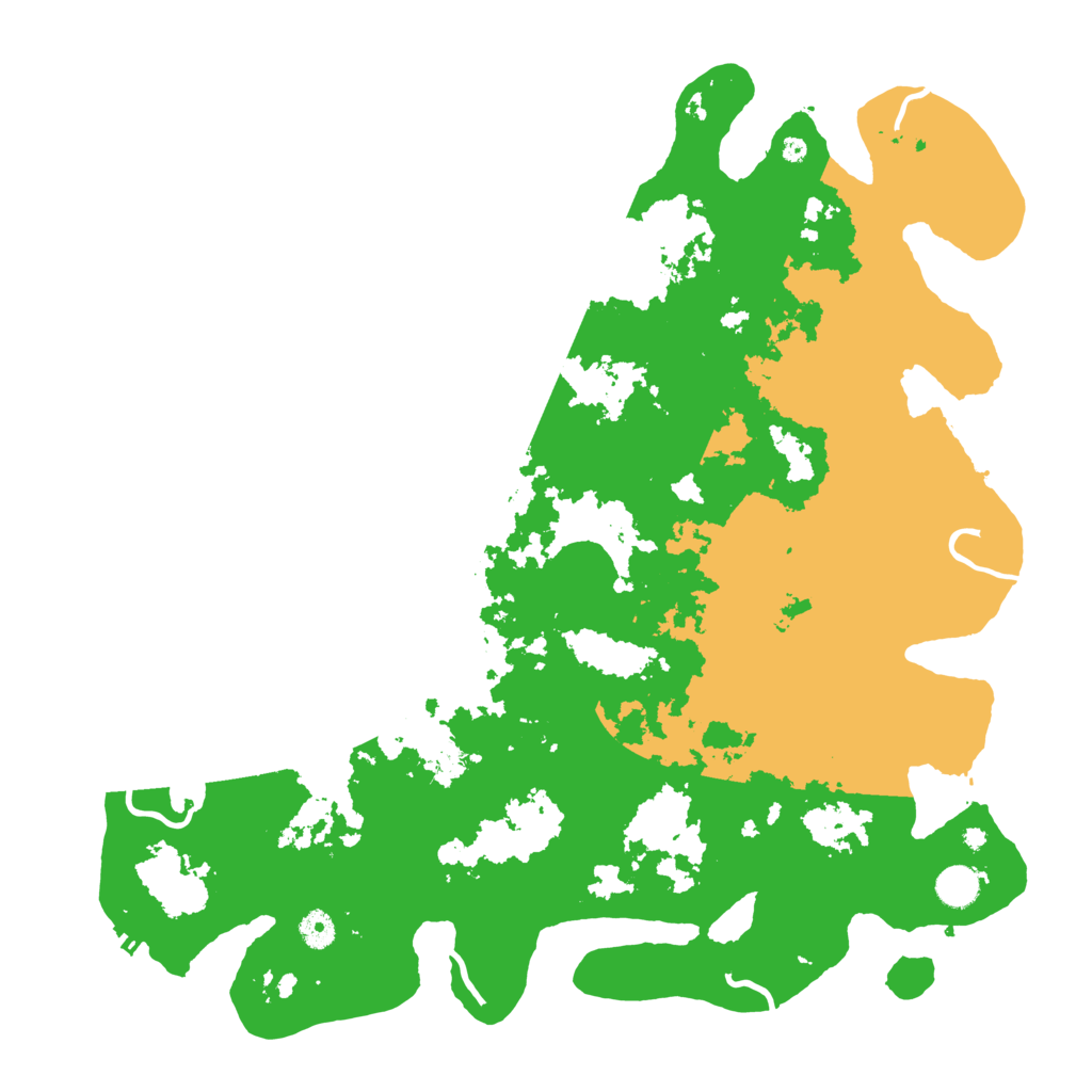 Biome Rust Map: Procedural Map, Size: 4500, Seed: 7876