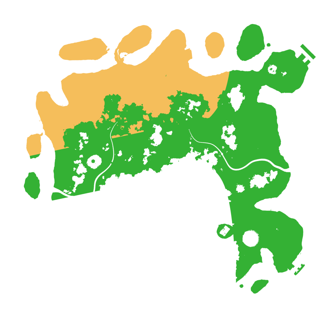 Biome Rust Map: Procedural Map, Size: 3510, Seed: 270206