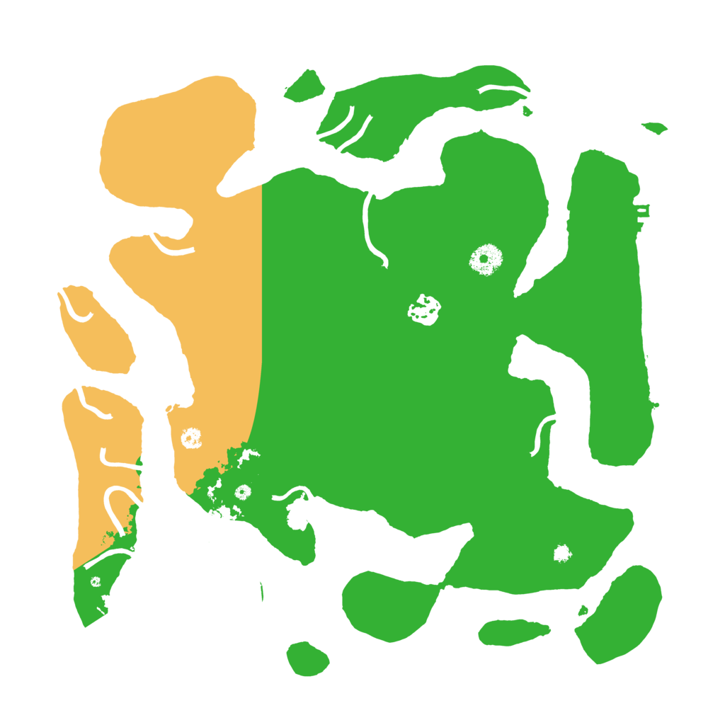 Biome Rust Map: Procedural Map, Size: 3500, Seed: 5547856