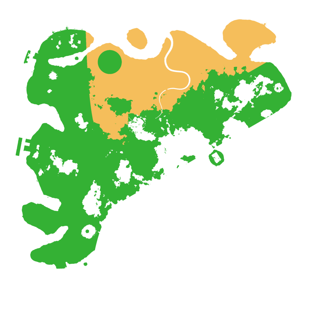 Biome Rust Map: Procedural Map, Size: 3550, Seed: 36493