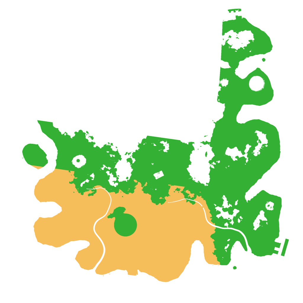 Biome Rust Map: Procedural Map, Size: 3500, Seed: 853686