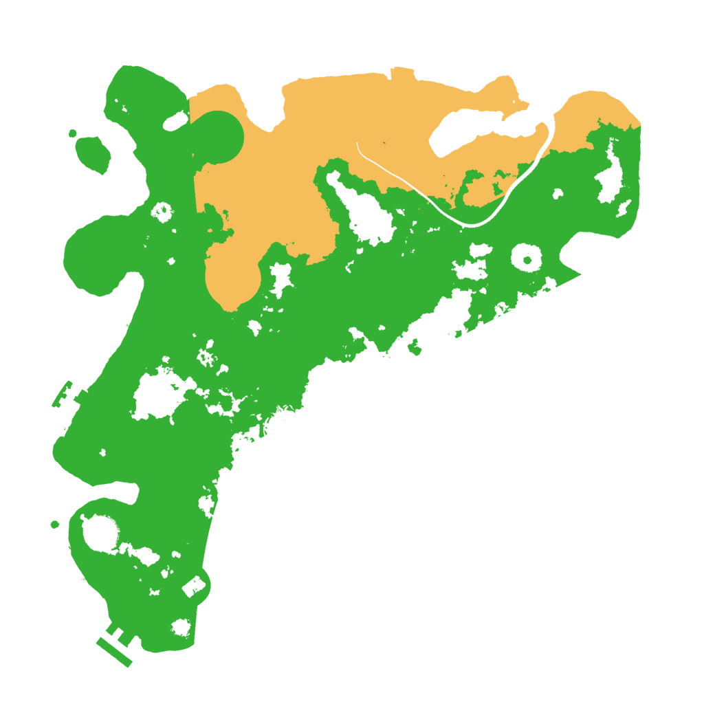 Biome Rust Map: Procedural Map, Size: 3510, Seed: 4531644