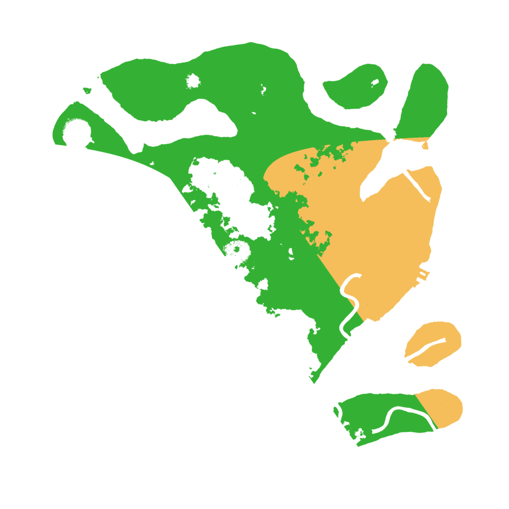 Biome Rust Map: Procedural Map, Size: 3300, Seed: 1142991519