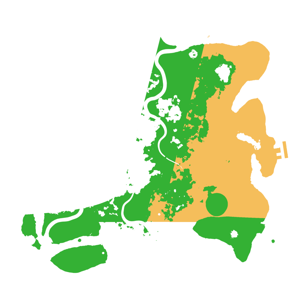 Biome Rust Map: Procedural Map, Size: 3550, Seed: 969456