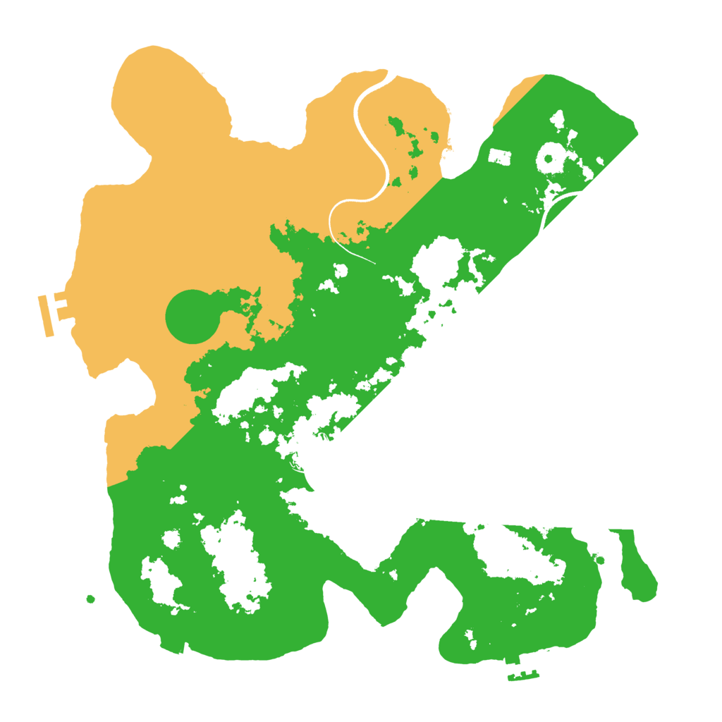 Biome Rust Map: Procedural Map, Size: 3500, Seed: 3070113