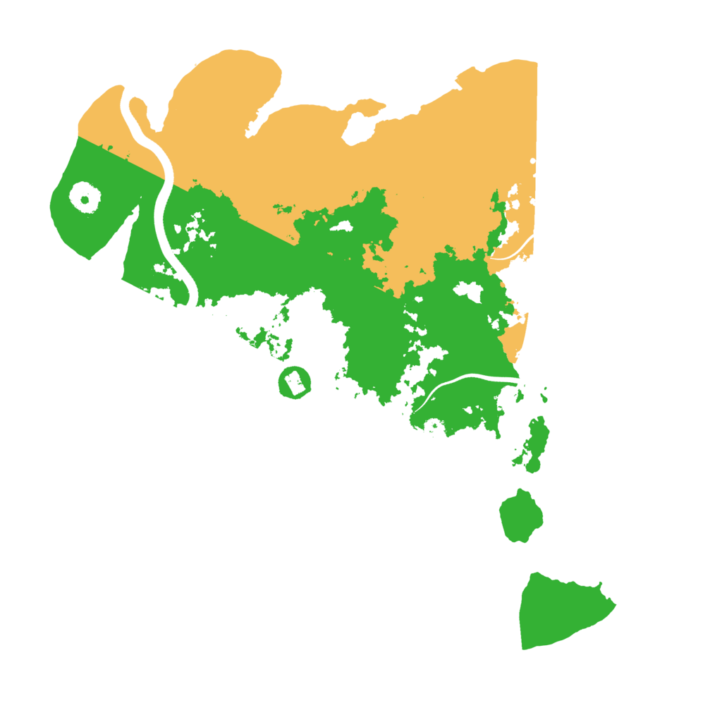 Biome Rust Map: Procedural Map, Size: 3550, Seed: 668388