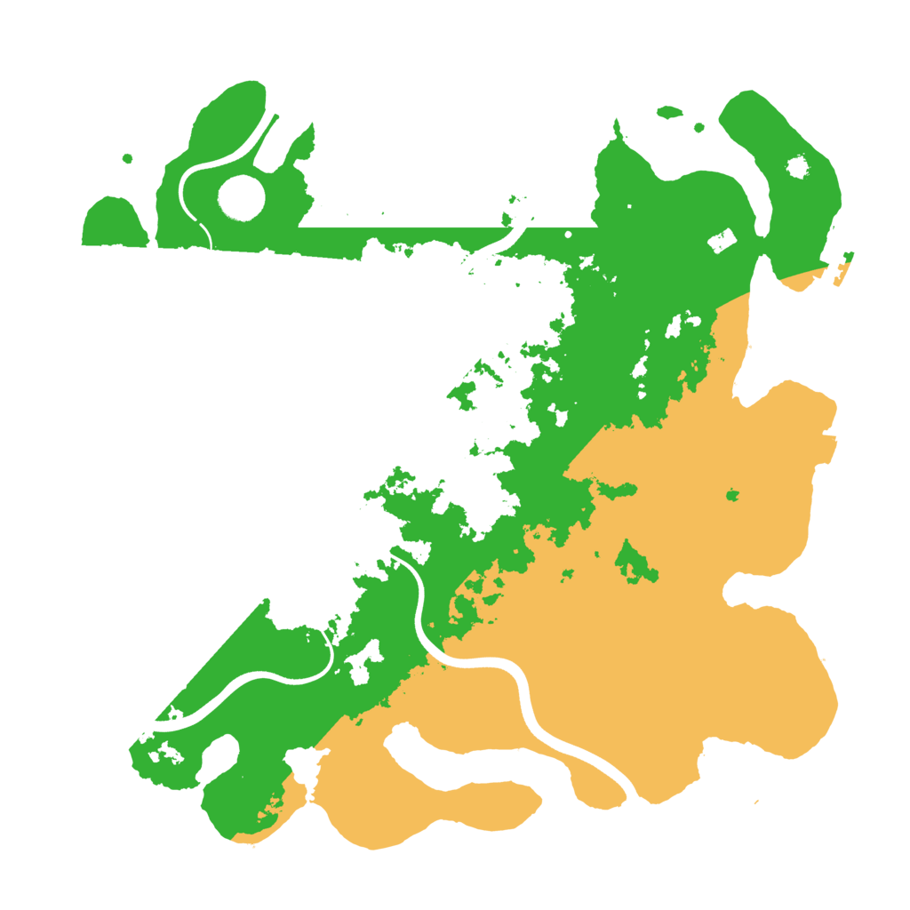 Biome Rust Map: Procedural Map, Size: 3700, Seed: 1234567