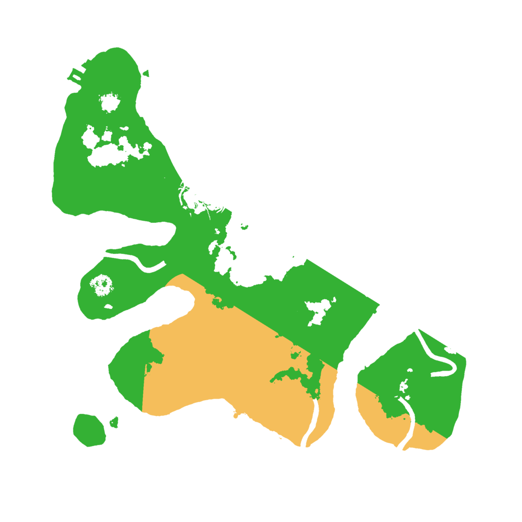 Biome Rust Map: Procedural Map, Size: 2500, Seed: 24916