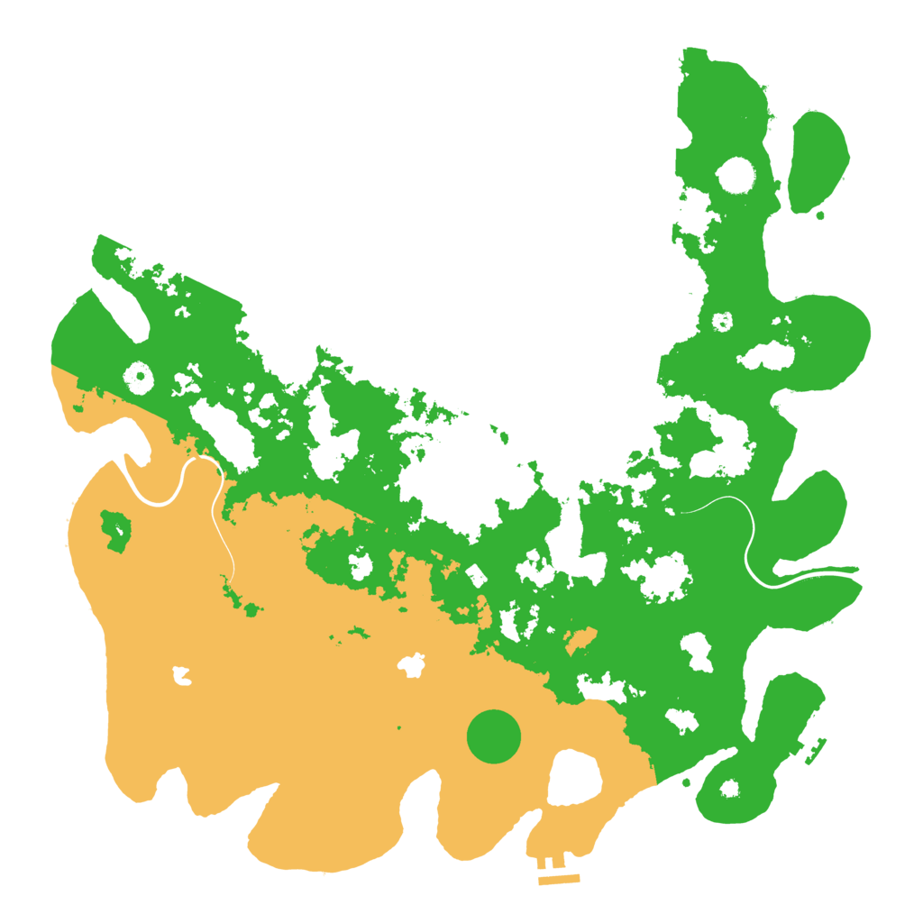 Biome Rust Map: Procedural Map, Size: 4500, Seed: 946525