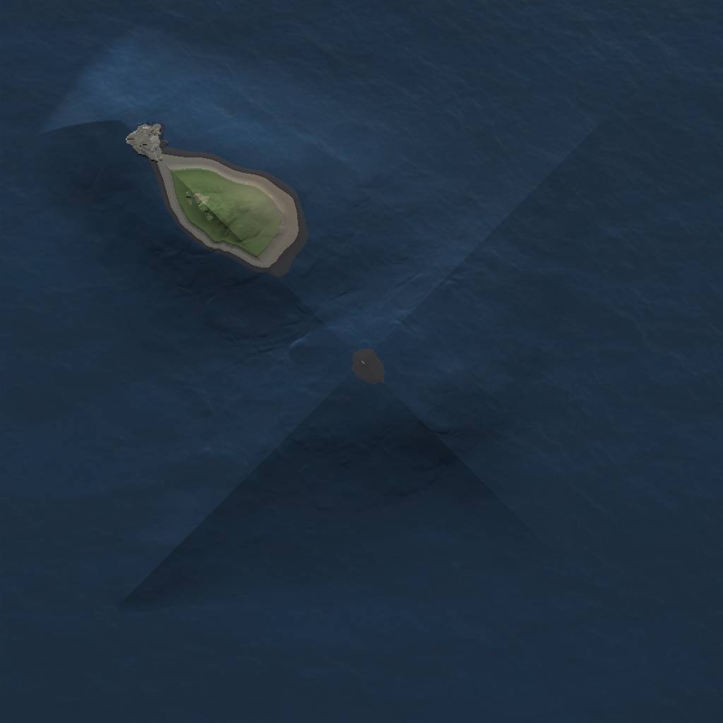 Rust Map: Procedural Map, Size: 1000, Seed: 1065345768, 3 Monuments