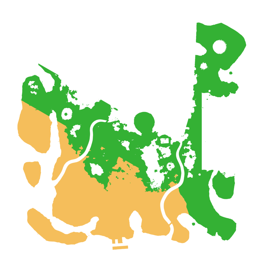 Biome Rust Map: Procedural Map, Size: 3500, Seed: 421