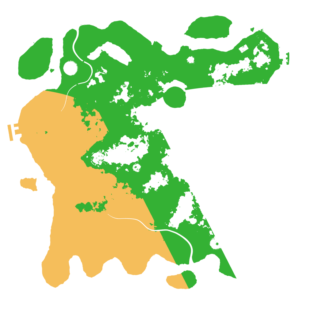 Biome Rust Map: Procedural Map, Size: 3900, Seed: 16719376