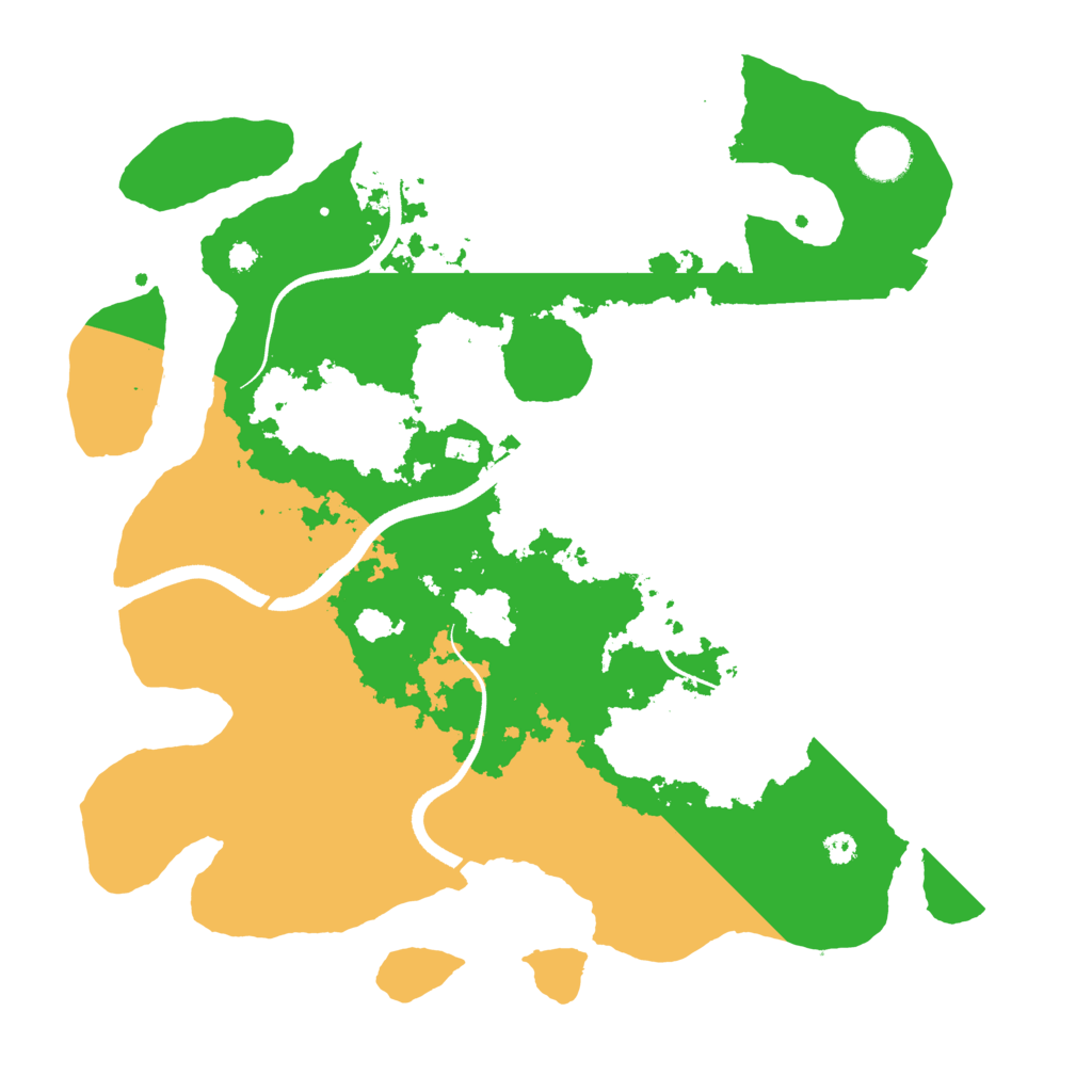 Biome Rust Map: Procedural Map, Size: 3500, Seed: 5510
