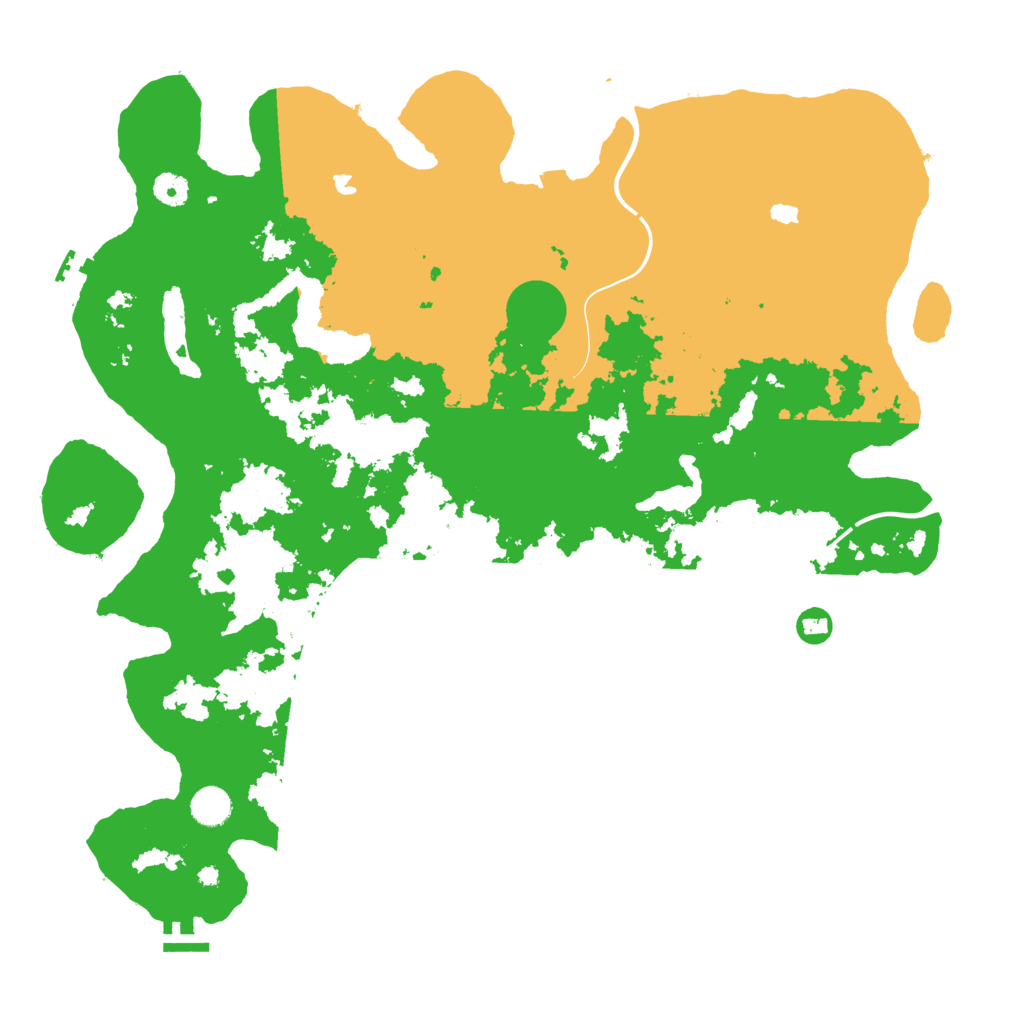 Biome Rust Map: Procedural Map, Size: 4500, Seed: 740172