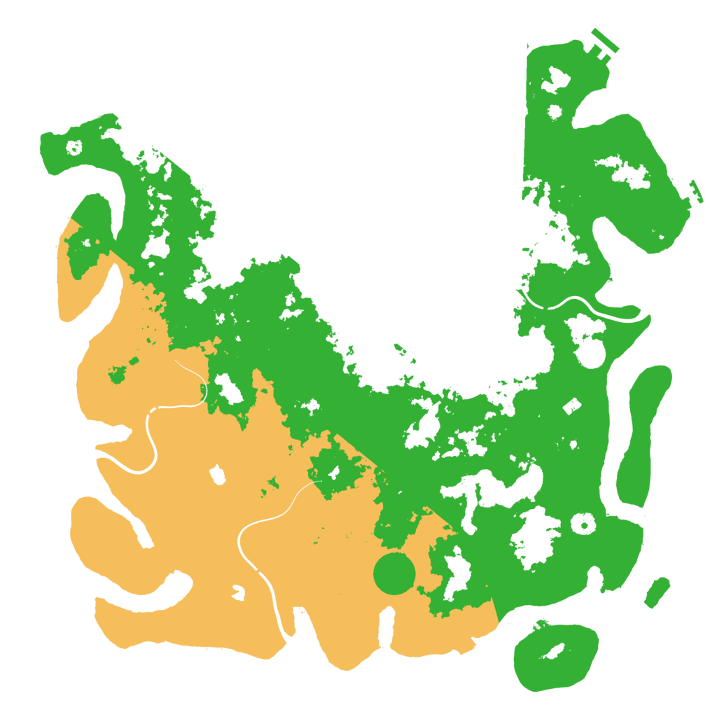 Biome Rust Map: Procedural Map, Size: 4500, Seed: 4956221