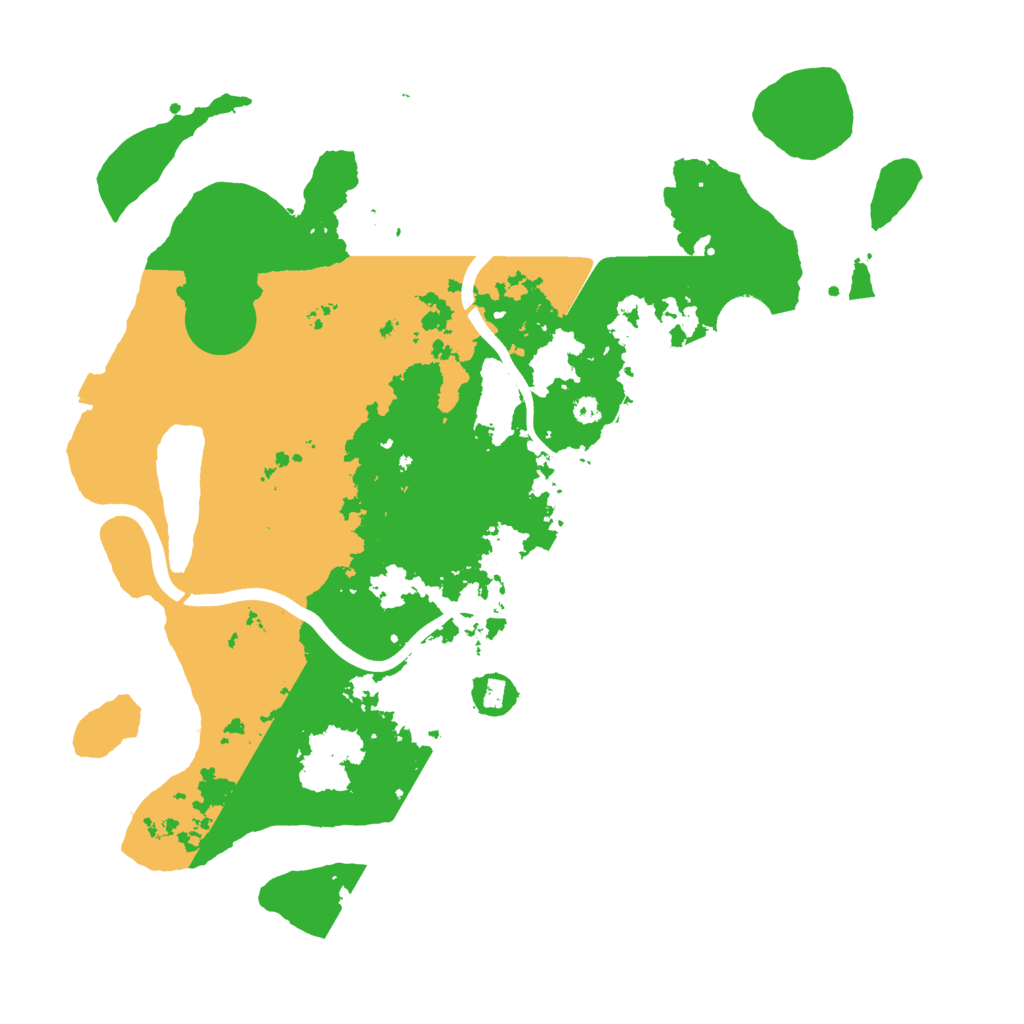 Biome Rust Map: Procedural Map, Size: 3800, Seed: 66664