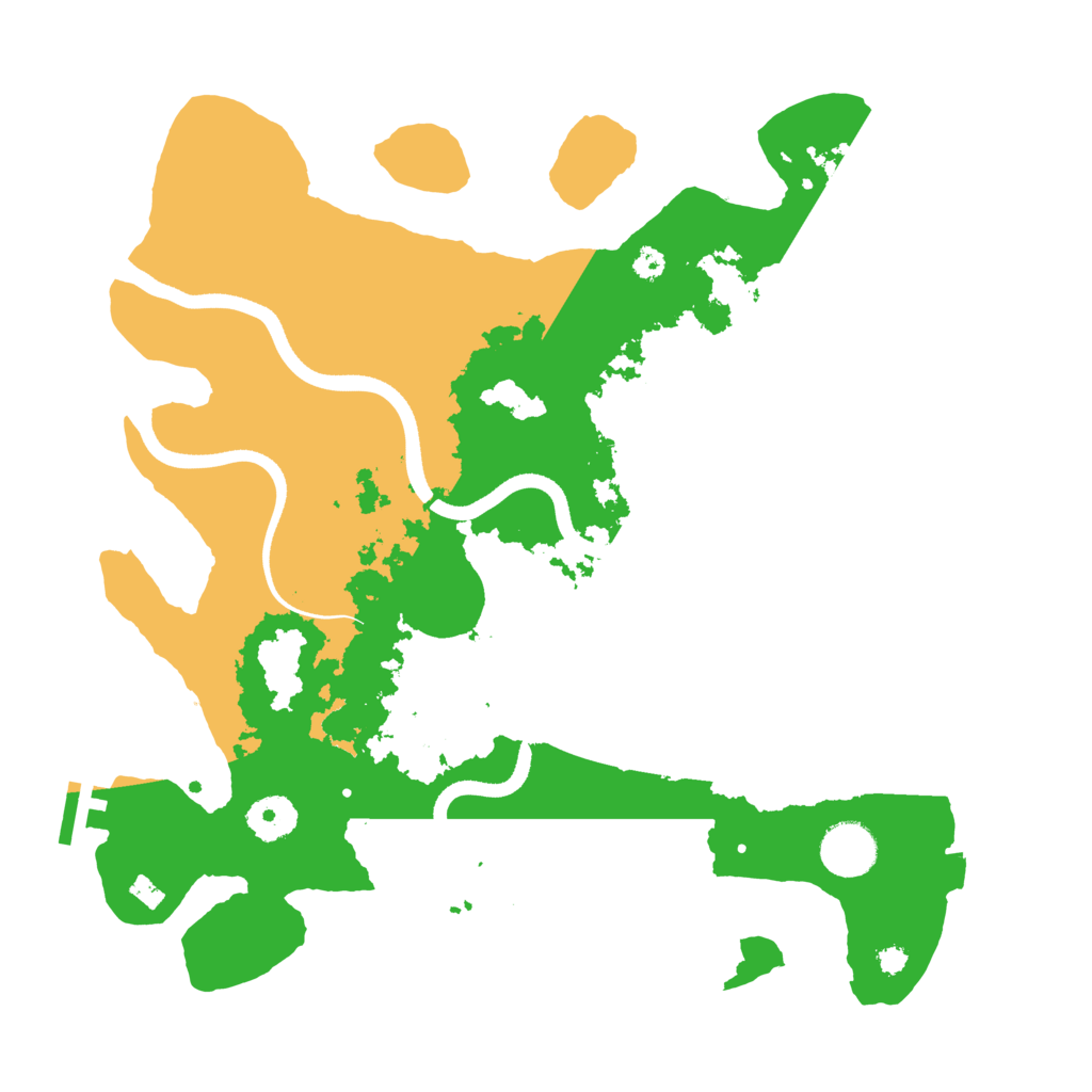 Biome Rust Map: Procedural Map, Size: 3500, Seed: 4198092