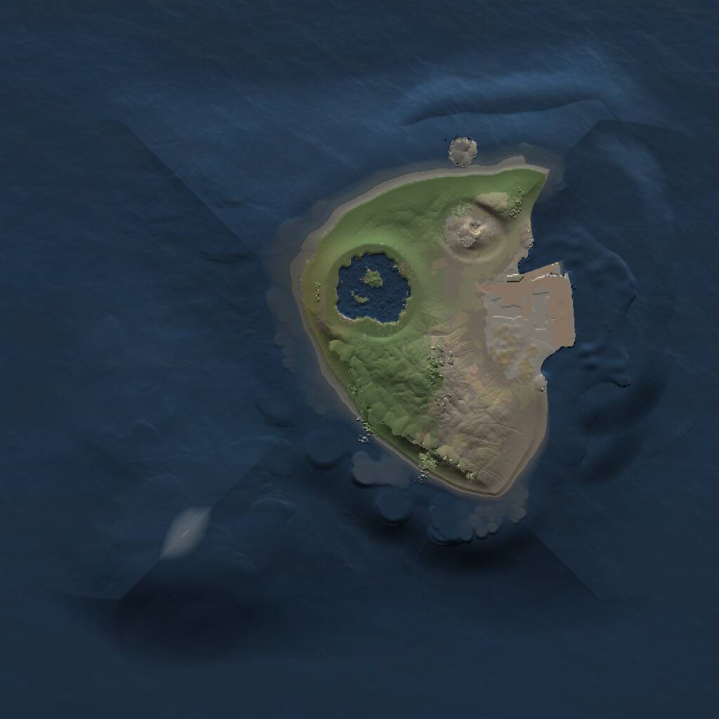 Rust Map: Procedural Map, Size: 1000, Seed: 1470751319, 1 Monuments