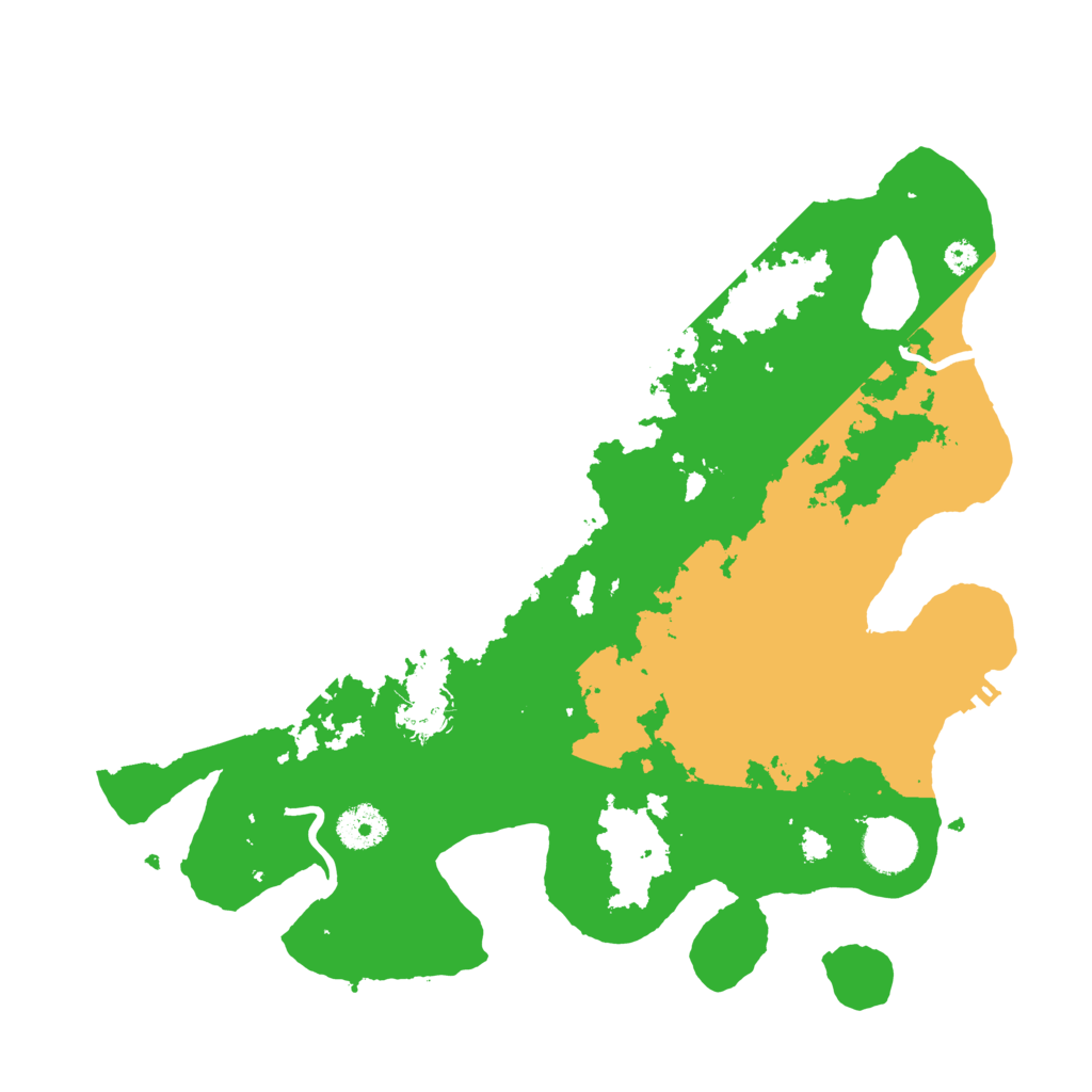 Biome Rust Map: Procedural Map, Size: 3500, Seed: 610069