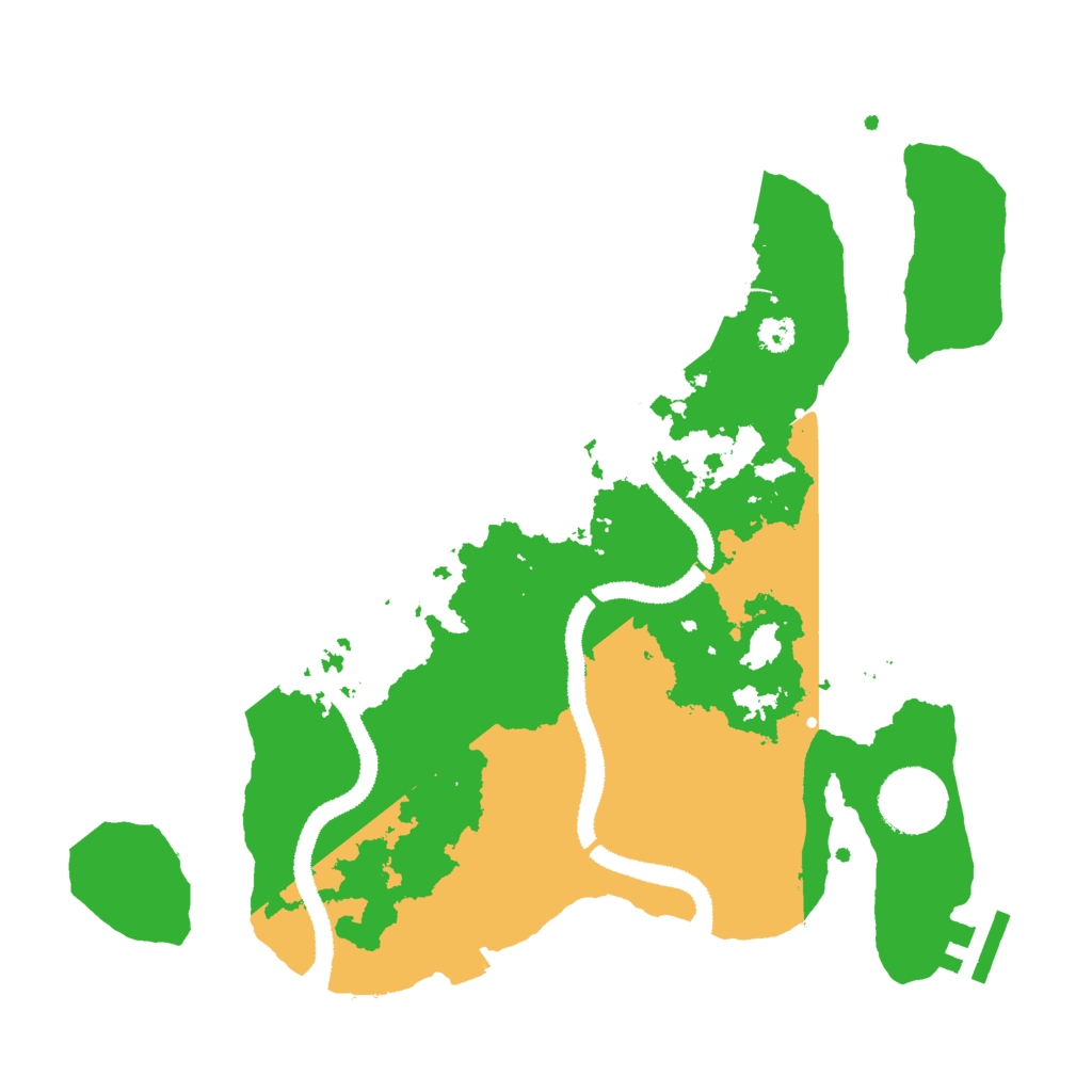 Biome Rust Map: Procedural Map, Size: 3000, Seed: 8512500