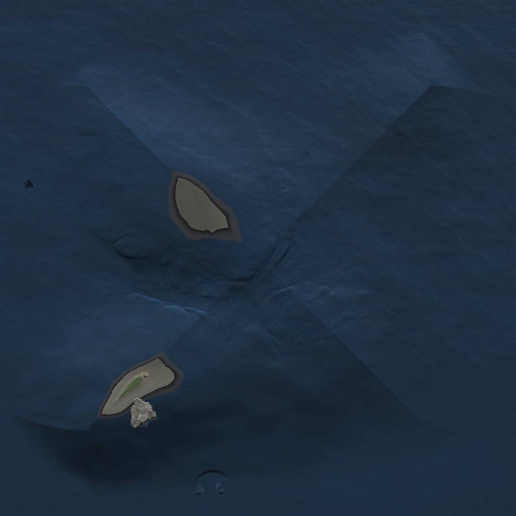 Rust Map: Procedural Map, Size: 1000, Seed: 67150796, 3 Monuments