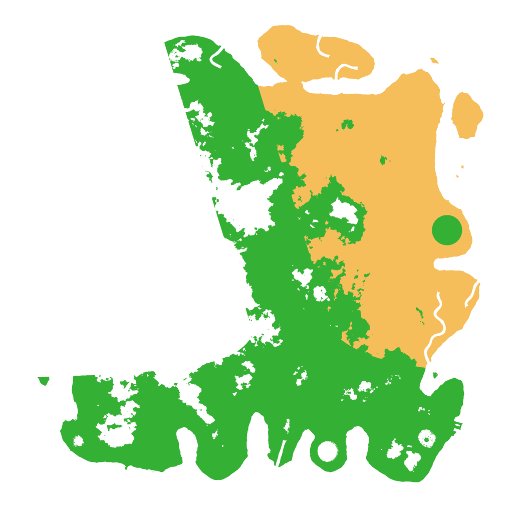 Biome Rust Map: Procedural Map, Size: 4500, Seed: 6166855