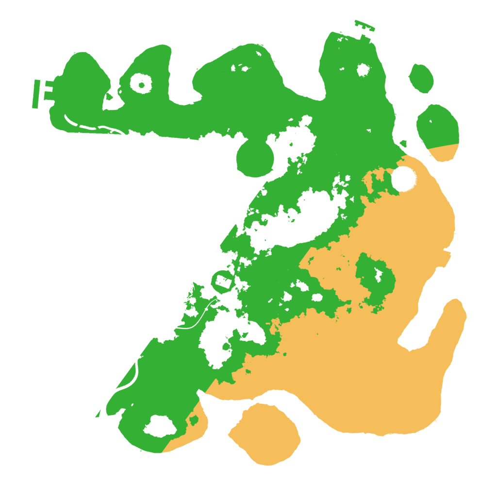 Biome Rust Map: Procedural Map, Size: 3500, Seed: 572571