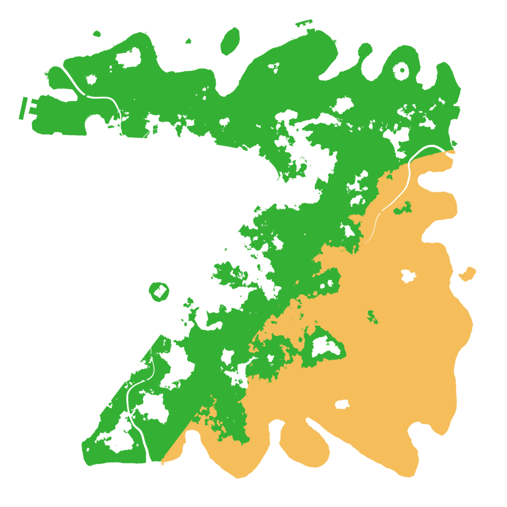 Biome Rust Map: Procedural Map, Size: 4500, Seed: 4134691