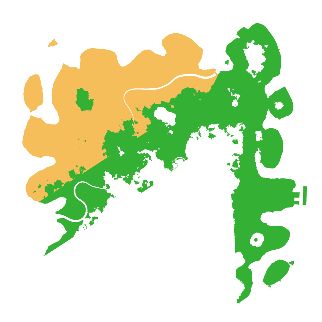 Biome Rust Map: Procedural Map, Size: 3500, Seed: 4152