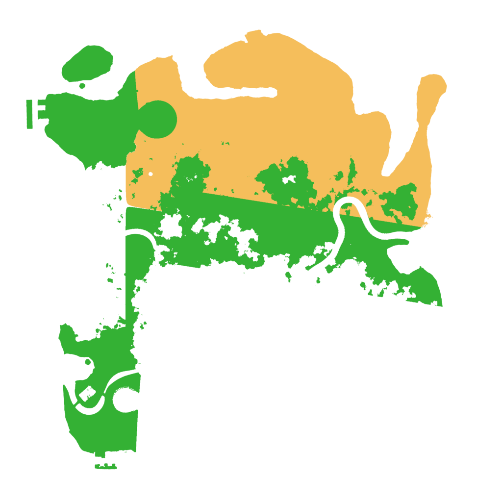 Biome Rust Map: Procedural Map, Size: 3500, Seed: 52801716