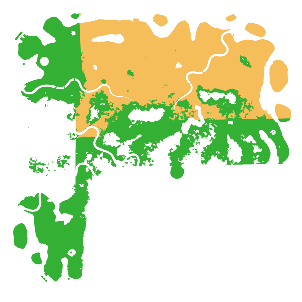 Biome Rust Map: Procedural Map, Size: 6000, Seed: 38375109